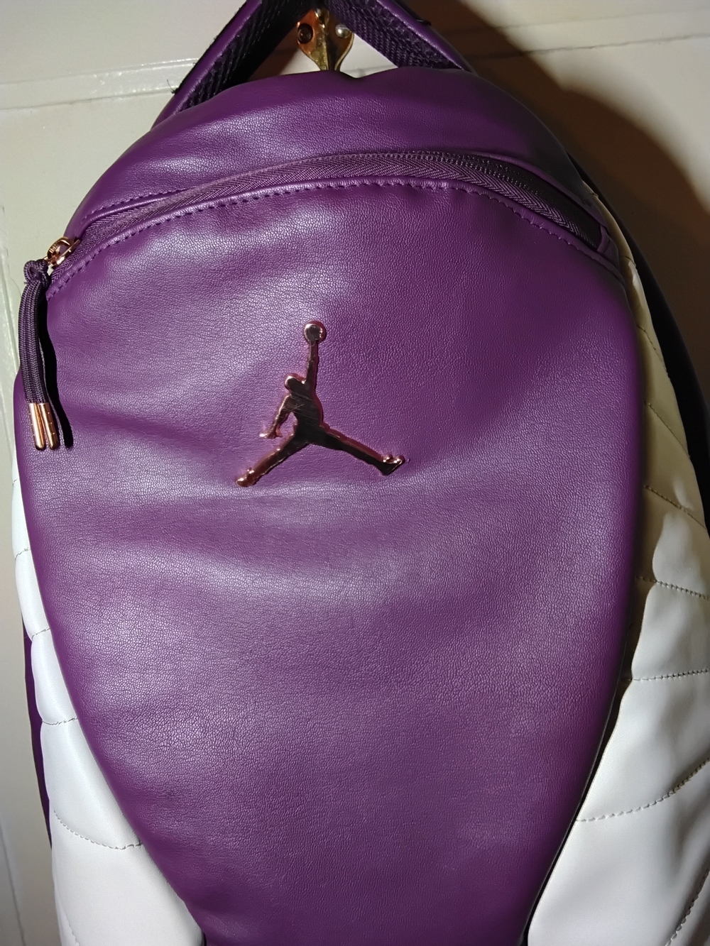 Air Jordan Mens Retro 12 Xll Backpack Purple/White 1773-P3D 417 Nike